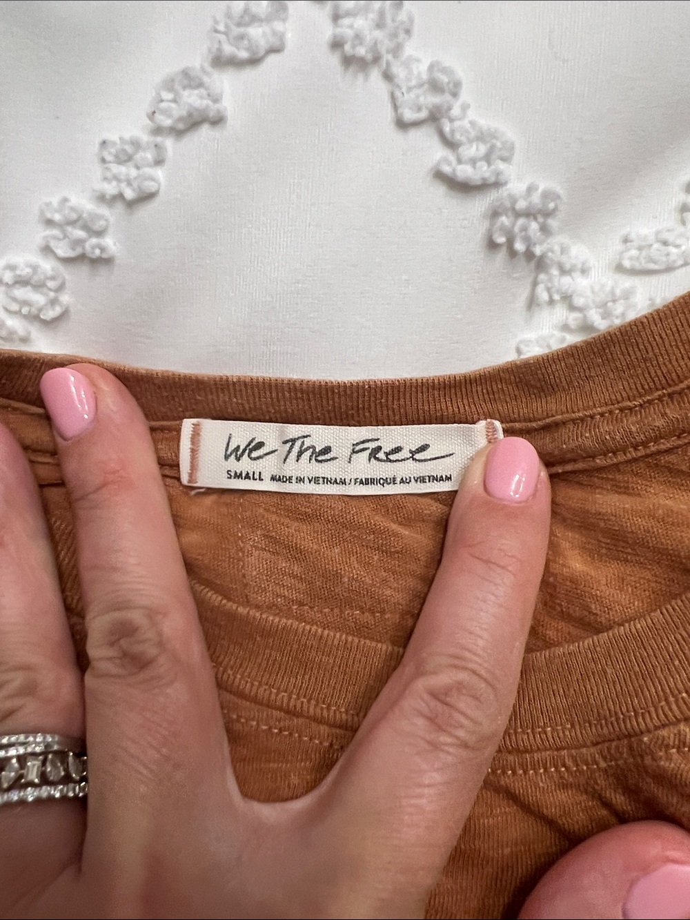We The Free women’s  Short Sleeve Crewneck Tee - Rust Brown - Picture 3 of 3